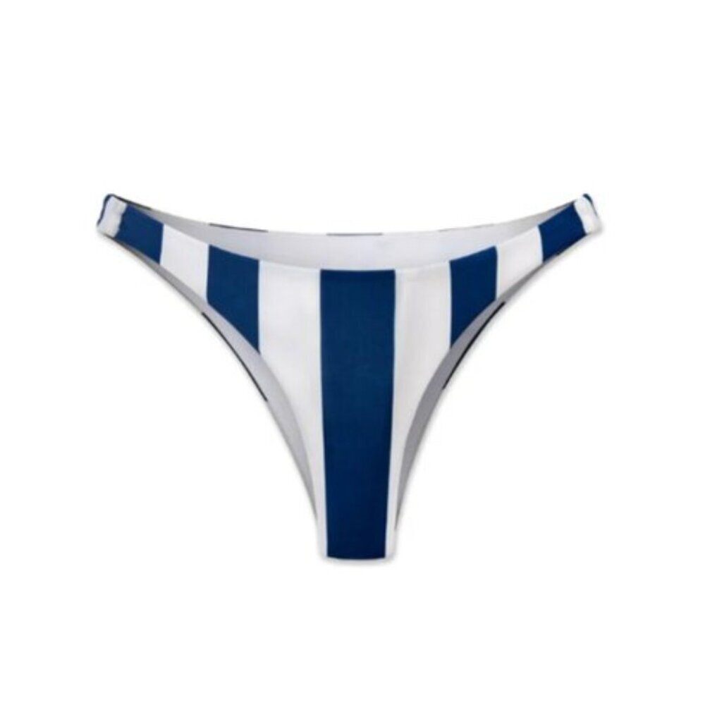 NWT WET Swimwear Striped Bikini Bottom in Navy / White